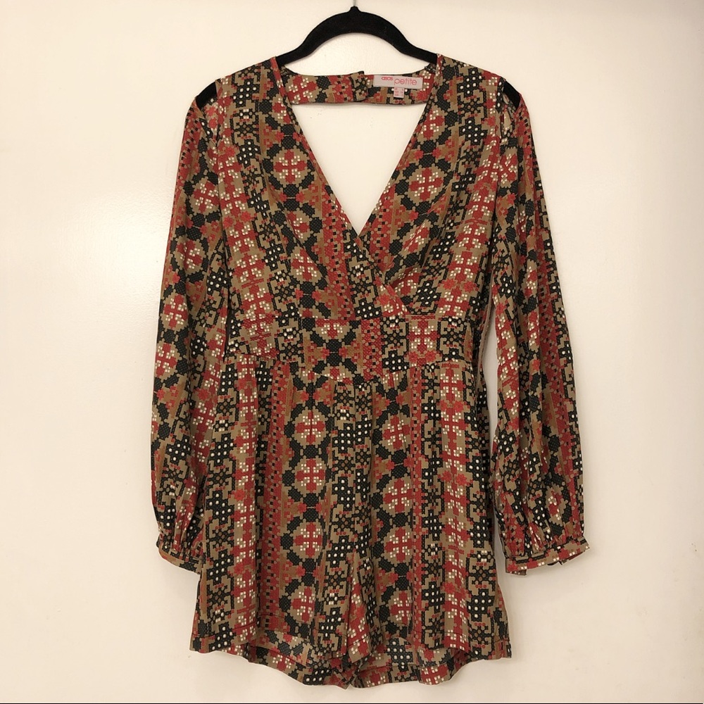 ASOS Petite Tribal Print Romper